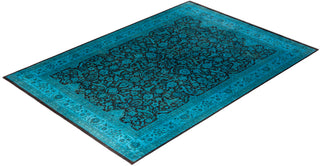 Fine Vibrance, One-of-a-Kind Hand-Knotted Area Rug  - Blue, 8' 2" x 12' 5"