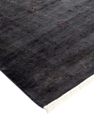 Contemporary Fine Vibrance Gray Wool Area Rug - 3' 2" x 5' 1"