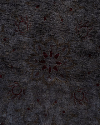 Contemporary Fine Vibrance Gray Wool Area Rug - 3' 2" x 5' 1"