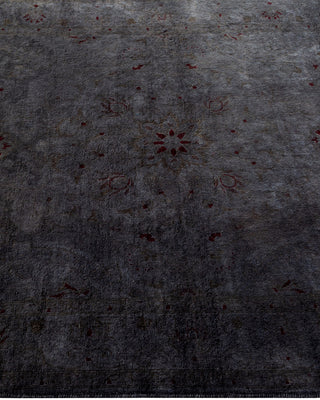 Contemporary Fine Vibrance Gray Wool Area Rug - 3' 2" x 5' 1"