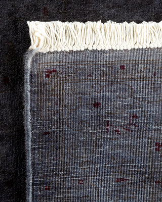 Contemporary Fine Vibrance Gray Wool Area Rug - 3' 2" x 5' 1"