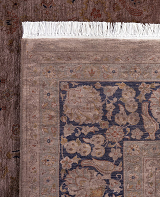 Overdyed Hand-Knotted Wool Modern-Contemporary Brown Area Rug 8' 1" x 10' 2"