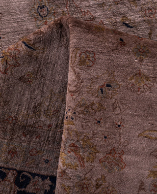 Overdyed Hand-Knotted Wool Modern-Contemporary Brown Area Rug 8' 1" x 10' 2"