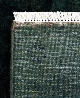 Contemporary Overdyed Wool Hand Knotted Green Area Rug 3' 1" x 5' 5"
