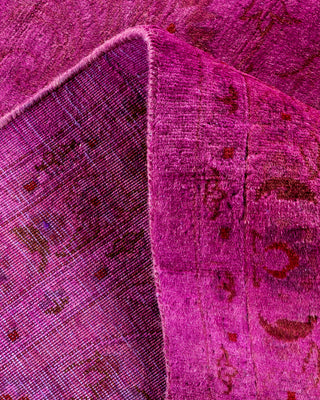 Contemporary Fine Vibrance Pink Wool Area Rug - 8' 2" x 8' 5"