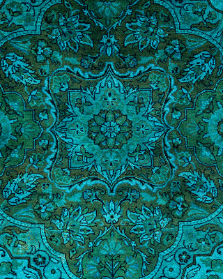 Overdyed Hand-Knotted Blue Area Rug 9' 3" x 16' 0"