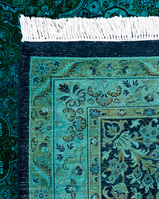 Overdyed Hand-Knotted Blue Area Rug 9' 3" x 16' 0"