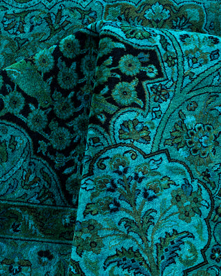 Overdyed Hand-Knotted Blue Area Rug 9' 3" x 16' 0"