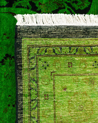Contemporary Hand Knotted  Green Area Rug 8' 1" x 10' 7"