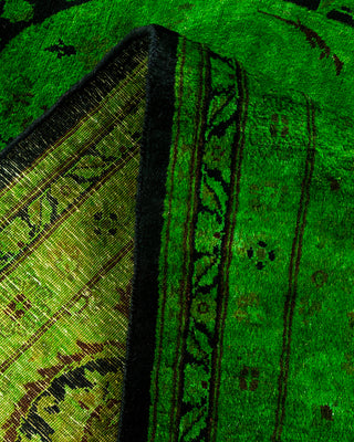 Contemporary Hand Knotted  Green Area Rug 8' 1" x 10' 7"