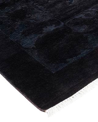 Contemporary Fine Vibrance Gray Wool Area Rug - 8' 3" x 10' 4"