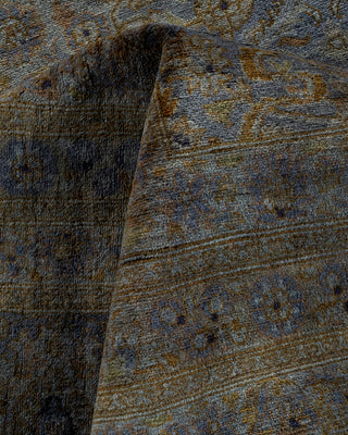 Contemporary Fine Vibrance Gray Wool Area Rug - 7' 10" x 10' 4"