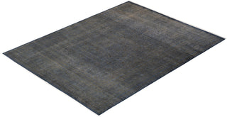 Contemporary Fine Vibrance Gray Wool Area Rug - 7' 10" x 10' 4"