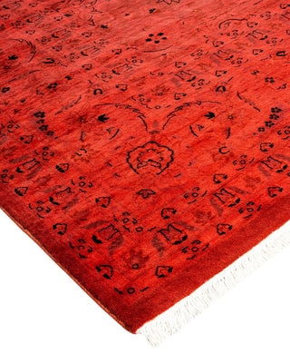 Fine Vibrance, One-of-a-Kind Hand-Knotted Area Rug - Pink, 8' 1" x 10' 5" - Solo Rugs