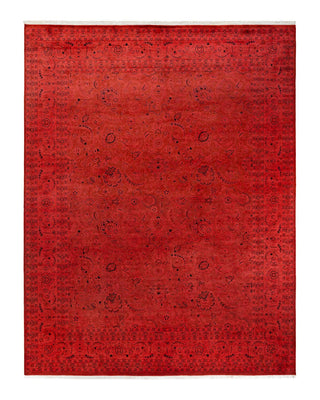 Fine Vibrance, One-of-a-Kind Hand-Knotted Area Rug - Pink, 8' 1" x 10' 5" - Solo Rugs