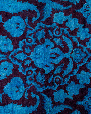 Fine Vibrance, One-of-a-Kind Hand-Knotted Area Rug  - Blue, 4' 2" x 7' 1"