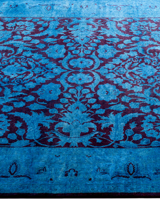 Fine Vibrance, One-of-a-Kind Hand-Knotted Area Rug  - Blue, 4' 2" x 7' 1"
