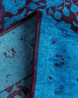 Fine Vibrance, One-of-a-Kind Hand-Knotted Area Rug  - Blue, 4' 2" x 7' 1"