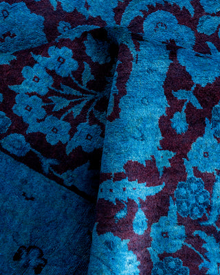 Fine Vibrance, One-of-a-Kind Hand-Knotted Area Rug  - Blue, 4' 2" x 7' 1"