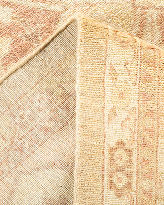 Traditional Hand Knotted Yellow Area Rug 9' 0" x 12' 5"