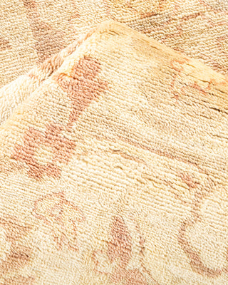 Traditional Hand Knotted Yellow Area Rug 9' 0" x 12' 5"