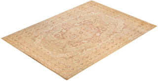 Traditional Hand Knotted Yellow Area Rug 9' 0" x 12' 5"