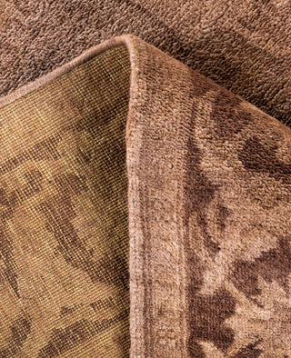 Contemporary Overdyed Wool Hand Knotted Beige Area Rug 4' 0" x 6' 1"