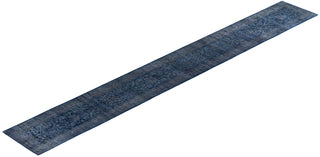 Overdyed One-of-a-Kind Wool Gray Runner 2' 7" x 20' 3"