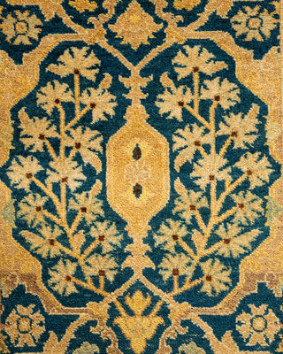 Traditional Hand-Knotted Blue Runner 2' 7" x 10' 4"