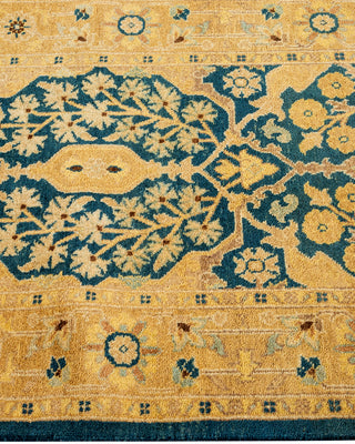 Traditional Hand-Knotted Blue Runner 2' 7" x 10' 4"