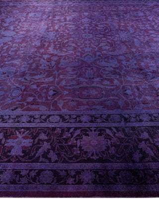 Vibrance, One-of-a-Kind Hand-Knotted Area Rug  - Purple, 12' 3" x 17' 6"