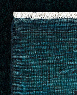 Contemporary Overdyed Wool Hand Knotted Black Area Rug 8' 3" x 10' 4"