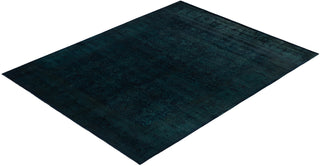 Contemporary Overdyed Wool Hand Knotted Black Area Rug 8' 3" x 10' 4"