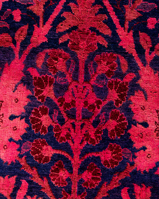 Contemporary Hand-Knotted Overdyed Pink Area Rug 6' 4" x 8' 10"