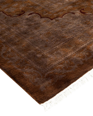 Contemporary Fine Vibrance Gray Wool Area Rug - 10' 2" x 14' 5"