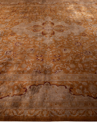 Contemporary Fine Vibrance Gray Wool Area Rug - 10' 2" x 14' 5"