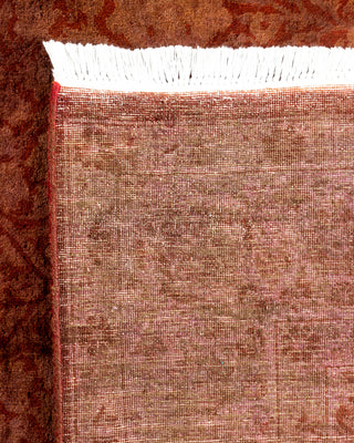 Contemporary Fine Vibrance Brown Wool Area Rug - 4' 9" x 7' 5"