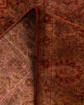 Contemporary Fine Vibrance Brown Wool Area Rug - 4' 9" x 7' 5"