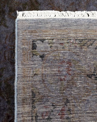 Contemporary Hand Knotted Overdyed Purple Area Rug 4' 7" x 6' 10"