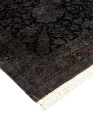 Contemporary Fine Vibrance Gray Wool Area Rug - 10' 2" x 10' 2"