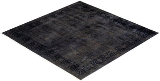 Contemporary Fine Vibrance Gray Wool Area Rug - 10' 2" x 10' 2"