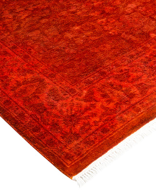 Contemporary Fine Vibrance Orange Wool Runner - 3' 1" x 13' 0"