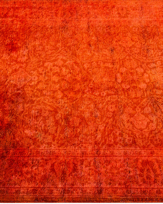 Contemporary Fine Vibrance Orange Wool Runner - 3' 1" x 13' 0"