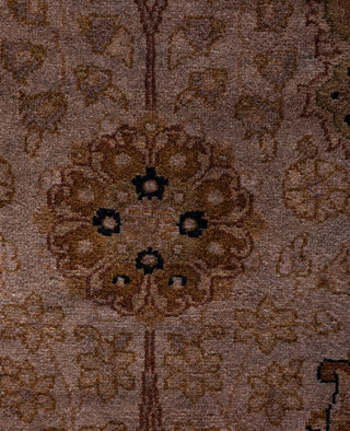 Overdyed Hand-Knotted Wool Modern-Contemporary Brown Runner 3' 2" x 10' 1"