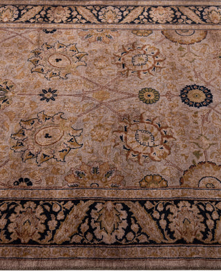 Overdyed Hand-Knotted Wool Modern-Contemporary Brown Runner 3' 2" x 10' 1"