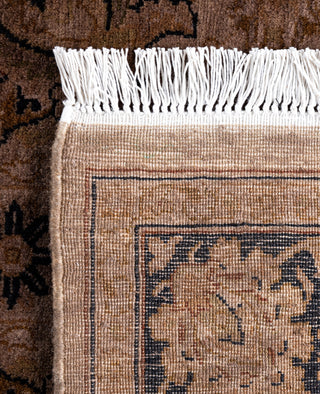 Overdyed Hand-Knotted Wool Modern-Contemporary Brown Runner 3' 2" x 10' 1"