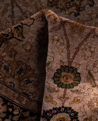 Overdyed Hand-Knotted Wool Modern-Contemporary Brown Runner 3' 2" x 10' 1"