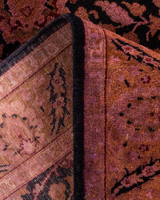 Contemporary Hand Knotted Overdyed Pink Runner 3' 0" x 9' 1"