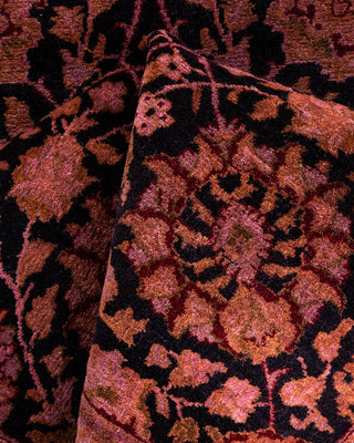Contemporary Hand Knotted Overdyed Pink Runner 3' 0" x 9' 1"