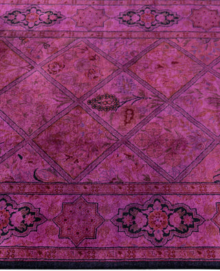 Fine Vibrance, One-of-a-Kind Hand-Knotted Area Rug  - Purple, 2' 7" x 11' 8"